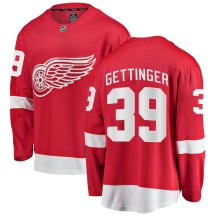 Detroit Red Wings Youth Tim Gettinger Fanatics Branded Breakaway Red Home Jersey