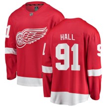 Detroit Red Wings Youth Curtis Hall Fanatics Branded Breakaway Red Home Jersey
