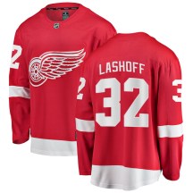 Detroit Red Wings Youth Brian Lashoff Fanatics Branded Breakaway Red Home Jersey
