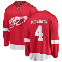 Detroit Red Wings Youth Dylan McIlrath Fanatics Branded Breakaway Red Home Jersey