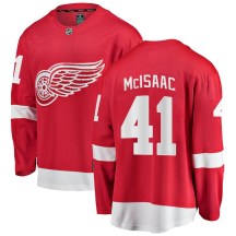 Detroit Red Wings Youth Jared McIsaac Fanatics Branded Breakaway Red Home Jersey