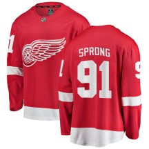 Detroit Red Wings Youth Daniel Sprong Fanatics Branded Breakaway Red Home Jersey
