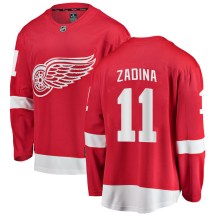 Detroit Red Wings Youth Filip Zadina Fanatics Branded Breakaway Red Home Jersey