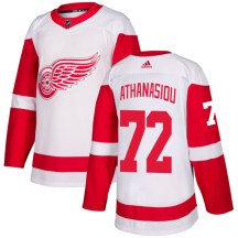 Detroit Red Wings Men's Andreas Athanasiou Adidas Authentic White Jersey