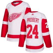 Detroit Red Wings Men's Bob Probert Adidas Authentic White Jersey