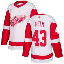 Detroit Red Wings Men's Darren Helm Adidas Authentic White Jersey