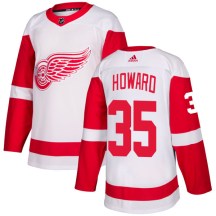 Detroit Red Wings Men's Jimmy Howard Adidas Authentic White Jersey