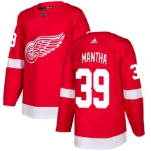 Detroit Red Wings Youth Anthony Mantha Adidas Authentic Red Home Jersey