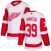 Detroit Red Wings Youth Anthony Mantha Adidas Authentic White Away Jersey