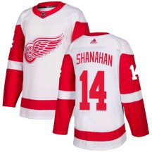 Detroit Red Wings Youth Brendan Shanahan Adidas Authentic White Away Jersey
