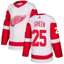 Detroit Red Wings Youth Mike Green Adidas Authentic White Away Jersey
